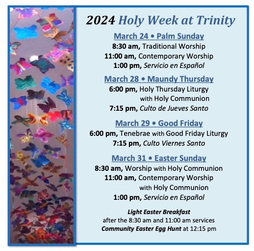 Join us for Holy Week Worship